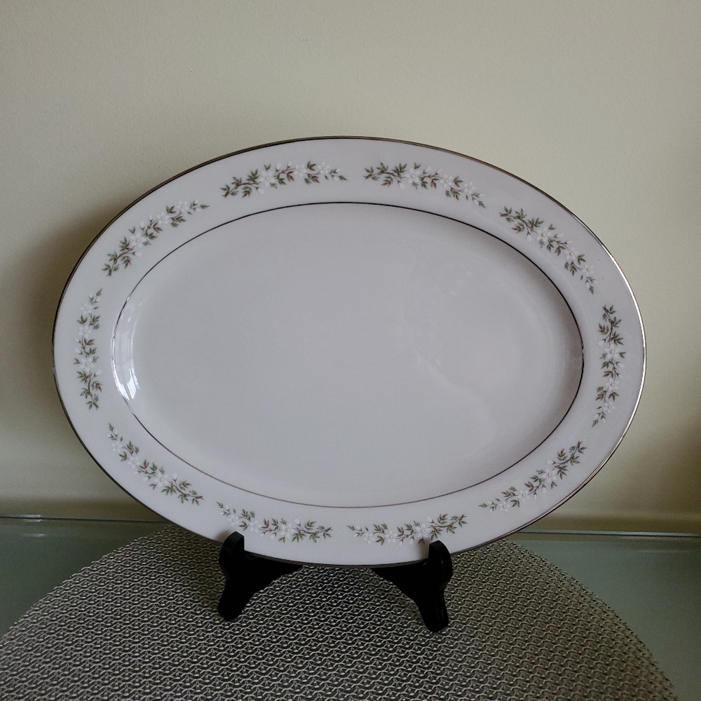 Lenox BROOKDALE Large Oval 16"  Serving Platter NWOT